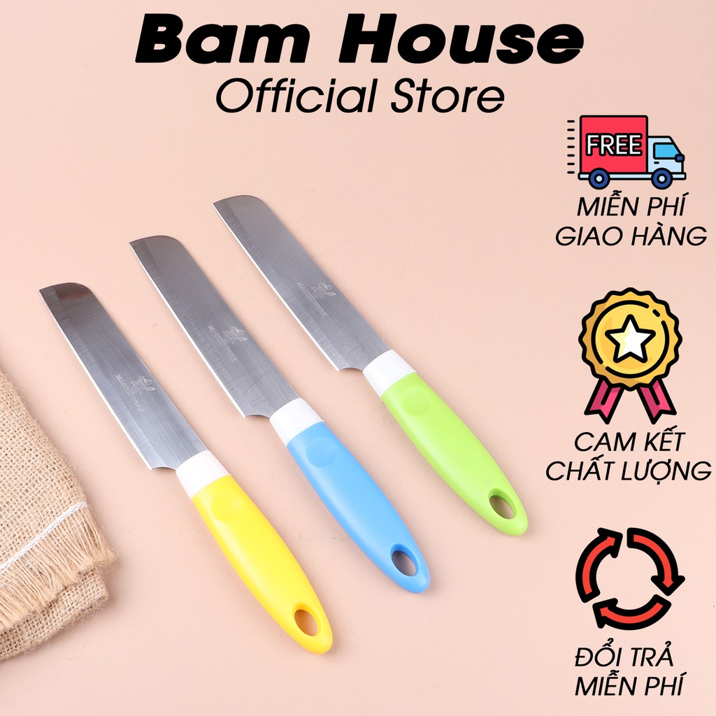 Dao bếp cắt trái cây inox Bam House nhiều màu cao cấp DTC01 - Gia dụng bếp