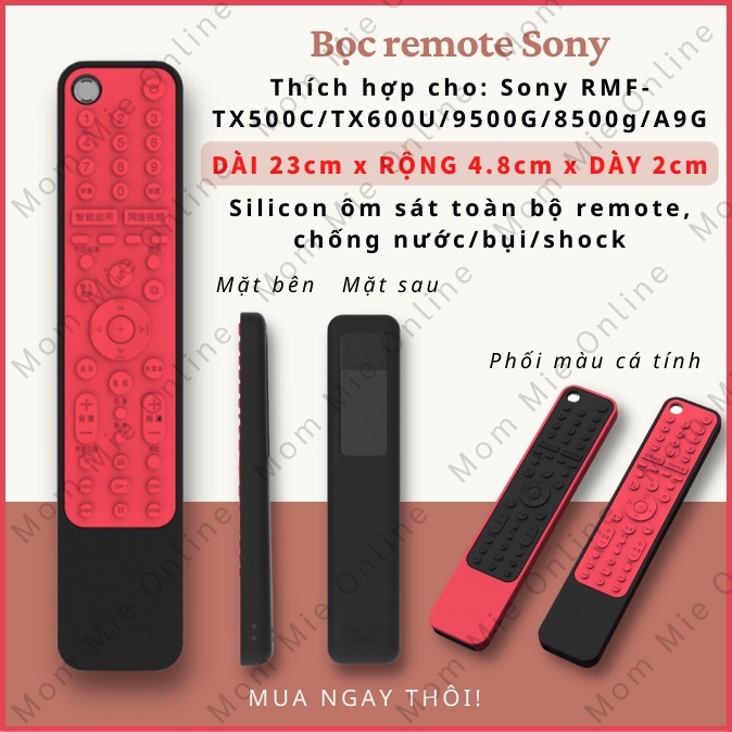 [Cao cấp] Vỏ bọc remote tivi SONY ôm sát toàn bộ remote, chống bụi bẩn, chống trượt, chống shock - I029