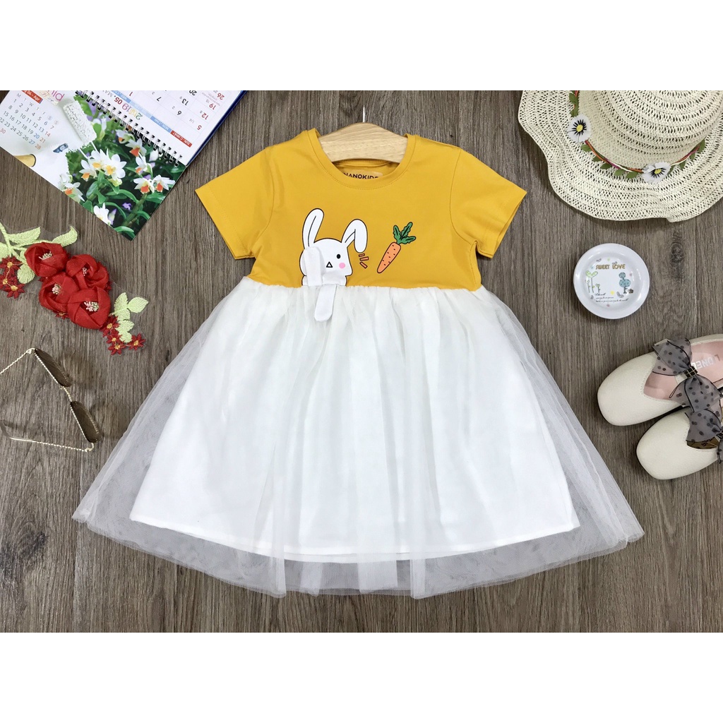 ĐẦM THUN VOAL IN THỎ