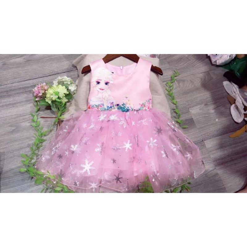 Váy elsa bé gái