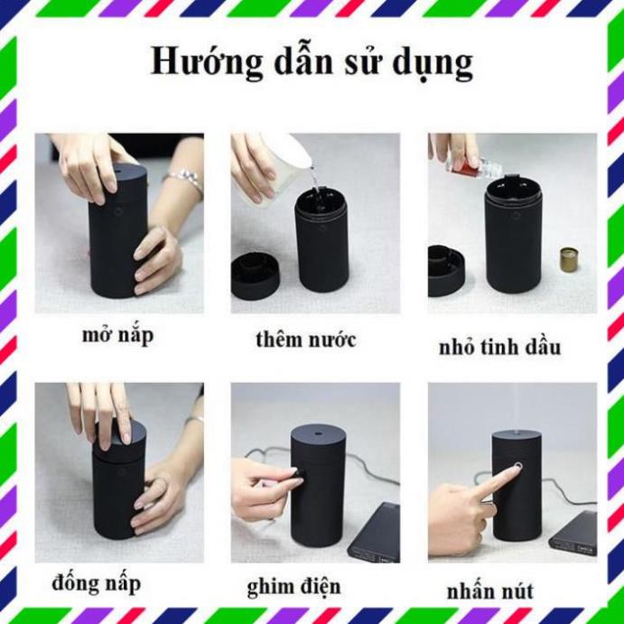 [ô tô, xế hộp] Máy khuếch tán tinh dầu Aroma cao cấp cho xe hơi + Tặng 1 lo tinh dầu 10ml bất kỳ trị giá 30k