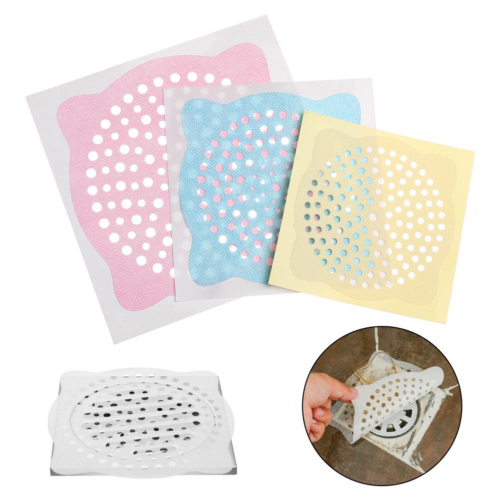 Set 10 Tấm Chặn Tóc Dùng Một Lần Cho Bồn Rửa Nhà Tắm Ốp