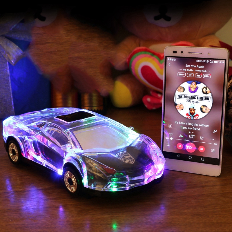 Loa Bluetooth Mini Hình Xe Ô Tô Có Đèn Led