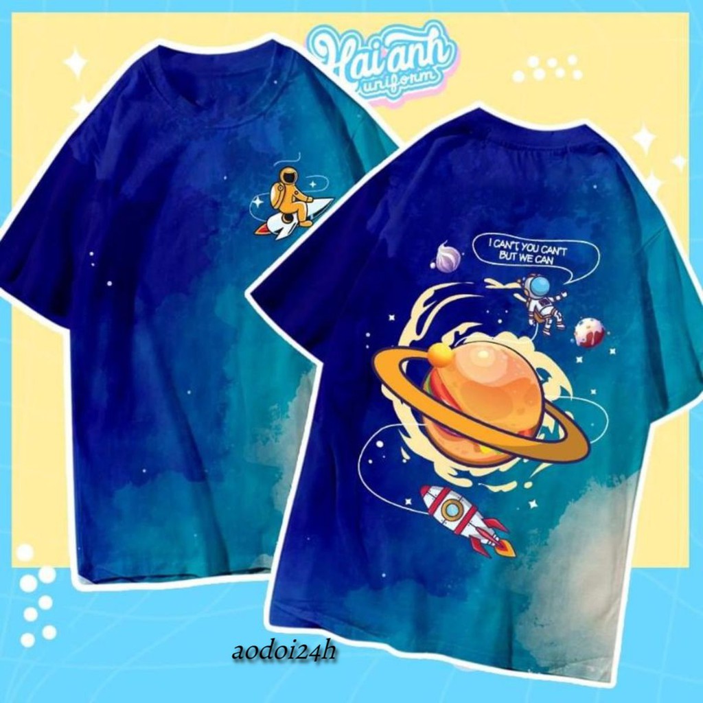 áo lớp 3d galaxy in theo yêu cầu, áo nhóm loang tay lỡ thiết kế theo yêu cầu