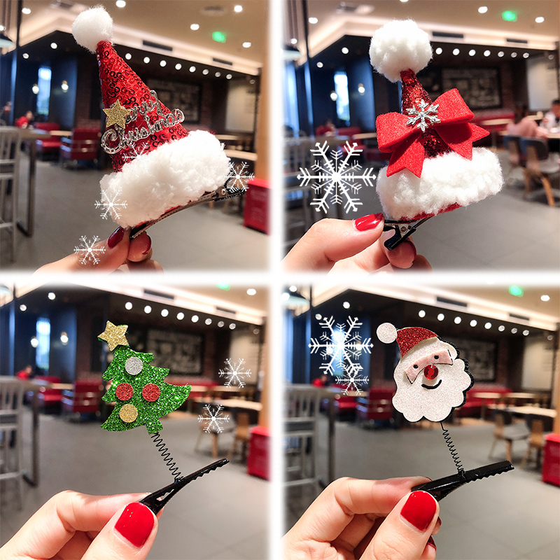 Kẹp Tóc Phong Cách Giáng Sinh Dễ Thương Dành Cho Người Lớn Và Trẻ Em MAYEBE LAVEND