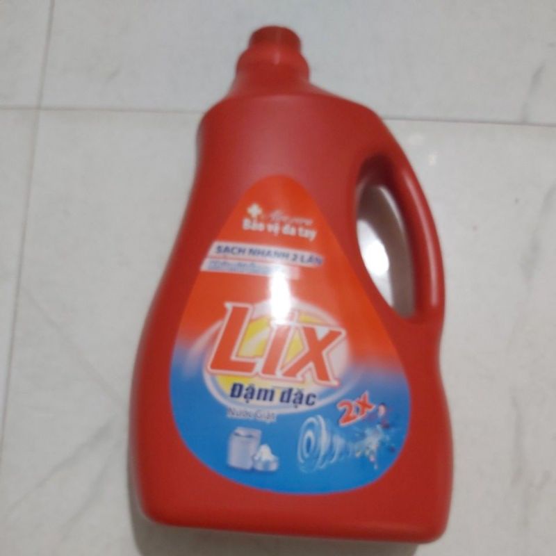 Canh nước giặt Lix đậm đặc 3 6kg thể tích 3,46l