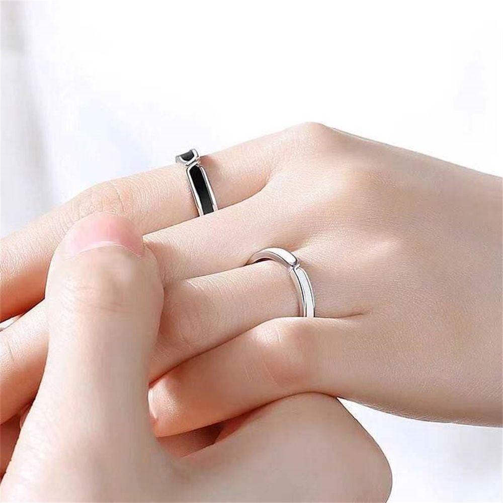 SUSANS New Couple ring For couple Valentine's Day Present Rings Popular Fashion Jewelry|Color Adjustable Hand Decoration