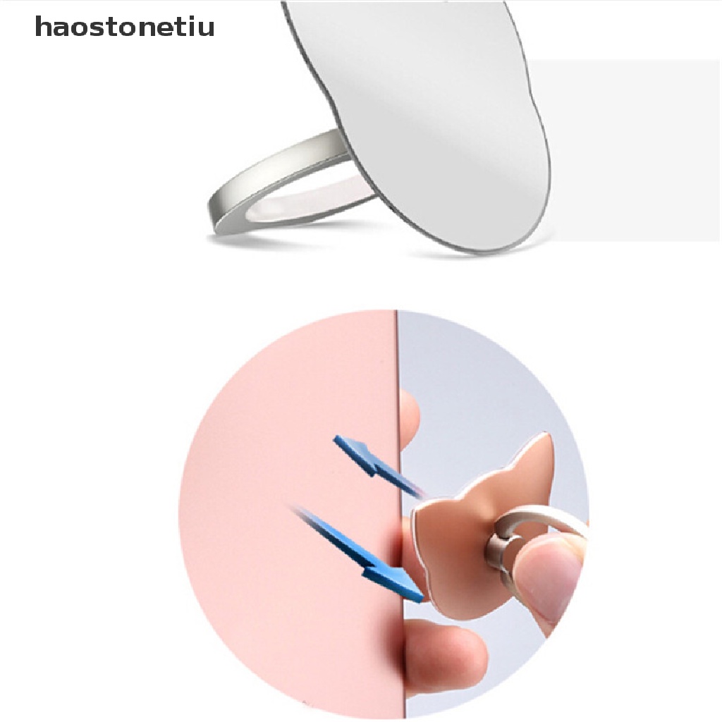 Giá Đỡ Điện Thoại Hình Mèo Xoay 360 Độ Tiện Dụng° Nhẫn Ngón Tay Giữ Điện Thoại