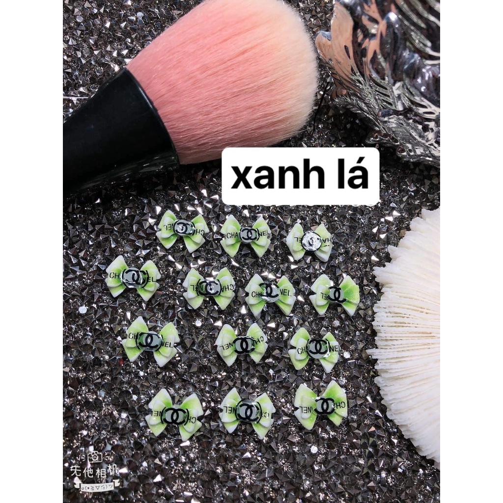 Nơ thương hiệu - Nơ bột neo gắn móng tay - bột mỹ nơ to