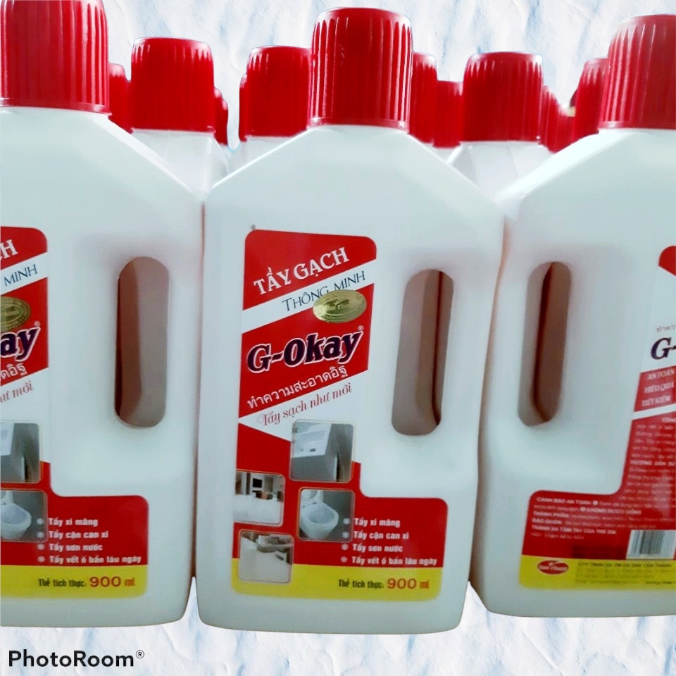 Chất Tẩy Xi Măng Trên Gạch G-Okay, Chất Tẩy Vết Ố Trên Nền Gạch Nhà Tắm, Tẩy Nhà Vệ Sinh Siêu Nhanh