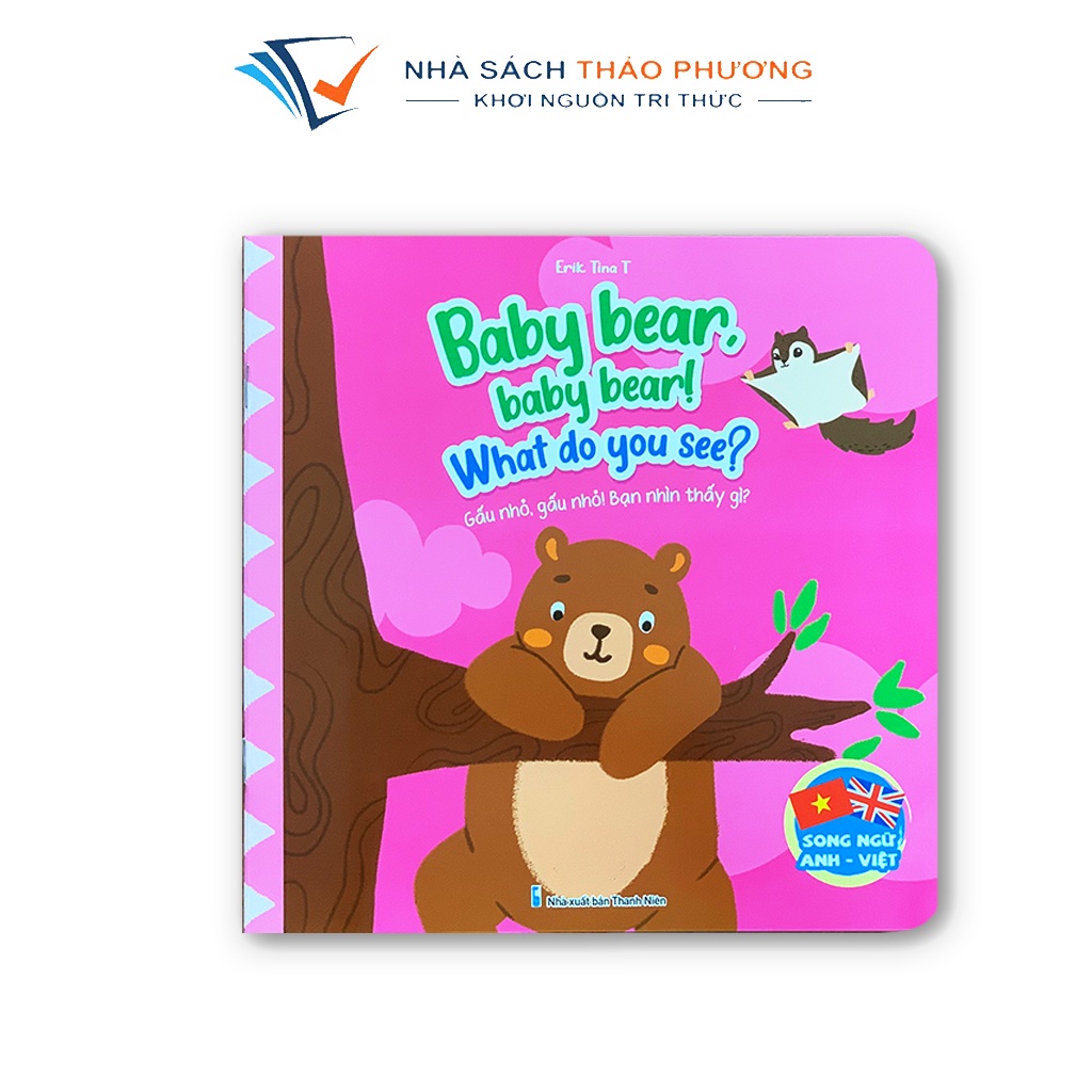 Sách - Truyện song ngữ Anh - Việt - Gấu Bắc cực, Gấu nhỏ, Gấu trúc, Gấu nâu (bộ 4 cuốn)