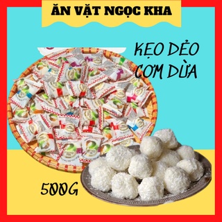 500g Kẹo dẻo cơm dừa siêu ngon lạ, kẹo ăn không bị ngán