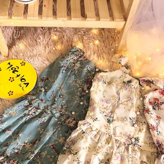 🙀 [ ẢNH THẬT ] Đầm hoa hai dây,có dây thắt eo