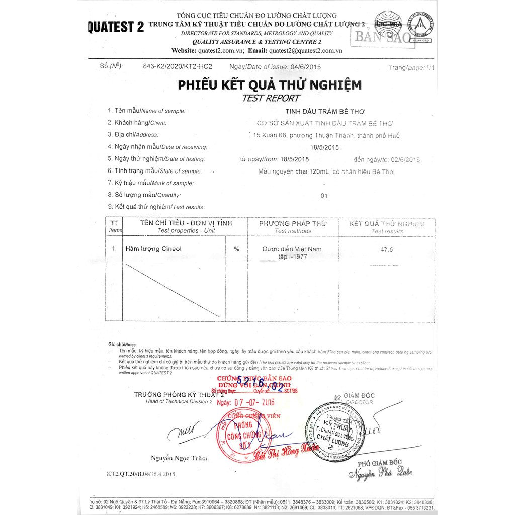 TINH DẦU TRÀM BÉ THƠ HUẾ - NGUYÊN CHẤT – 50 ml