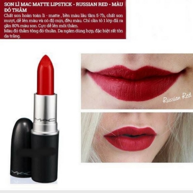 Son MAC màu Russian red