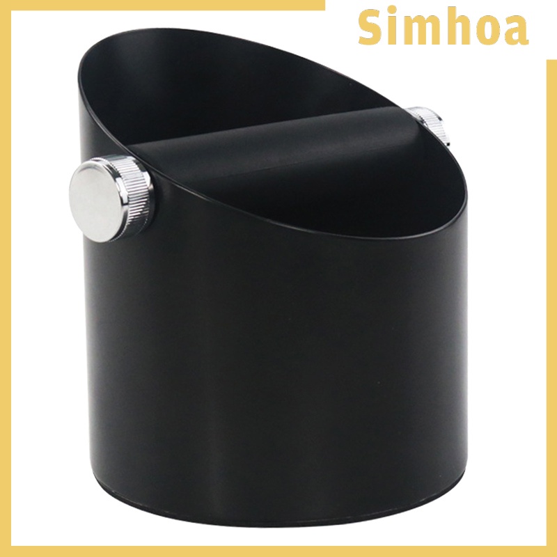 [SIMHOA] Black Espresso Coffee Knock Box Waste Bin Bucket for Home Office Barista