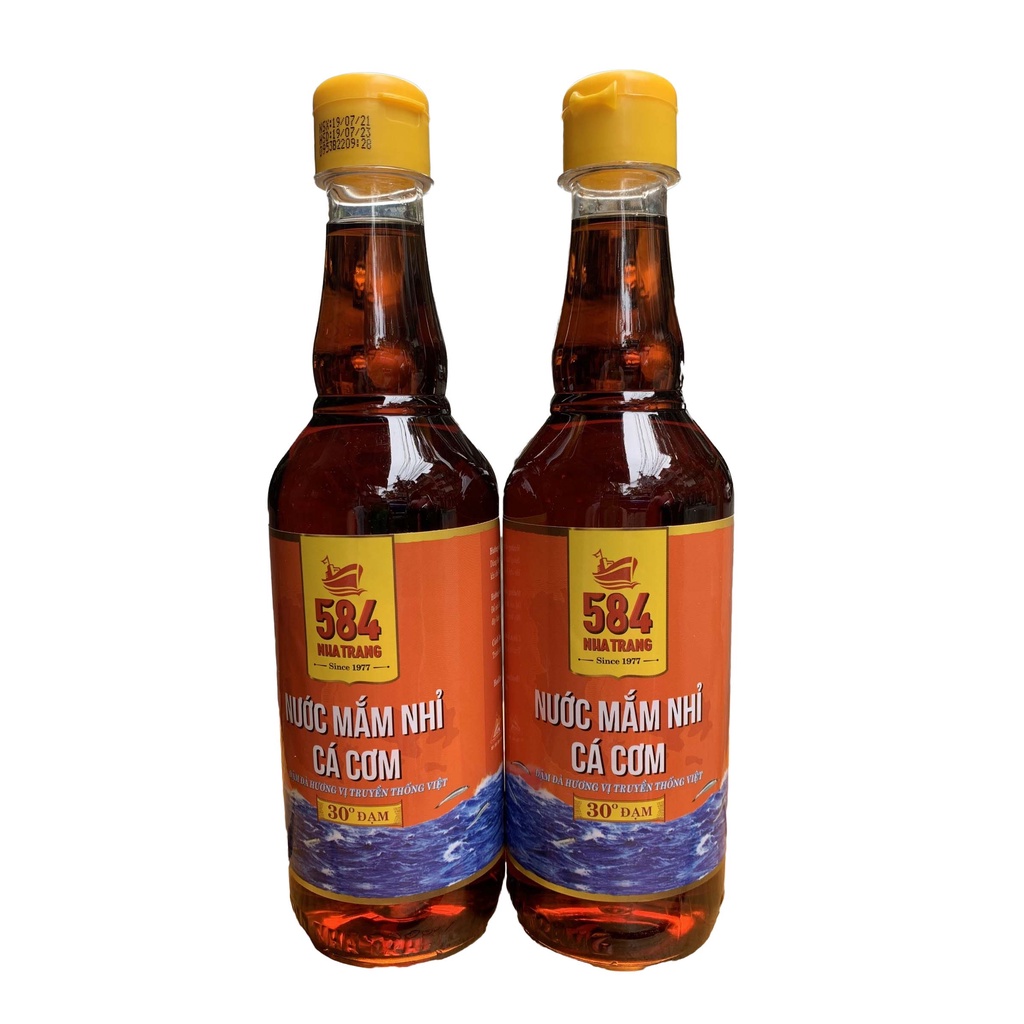 Nước mắm 584 Nha Trang 30 độ đạm chai nhựa (chai 500ml), mắm ngon giá hợp lý, mẫu mã mới