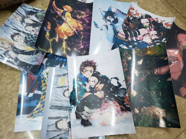 Poster Anime Kimetsu no Yaiba IN THEO YÊU CẦU - đủ size từ a5 đến a0