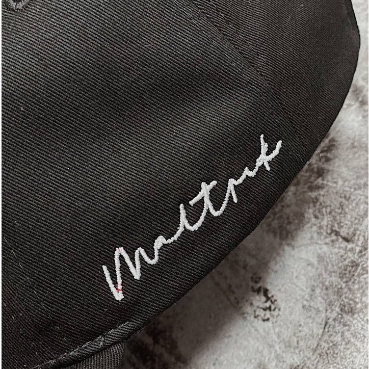 Mũ lưỡi trai thêu chữ phong cách MALTRIK, Nón hàn quốc cao cấp form unisex nam nữ