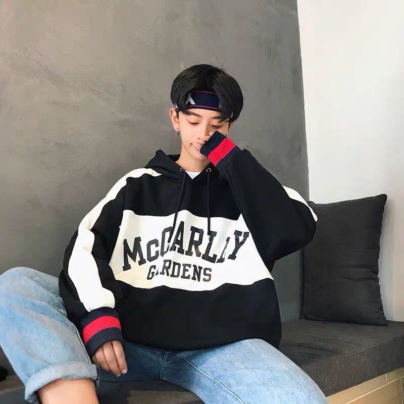 Áo hoodie nỉ unisex form rộng McCARLEY nam nữ ullzang WIND