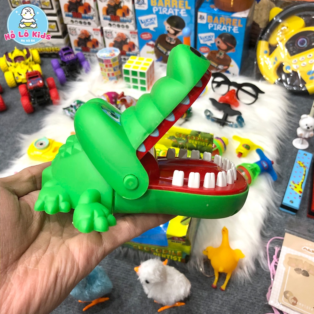 Đồ chơi khám răng cá sấu cắn tay loại to đồ chơi nha sĩ cá sấu Hồ Lô Kids