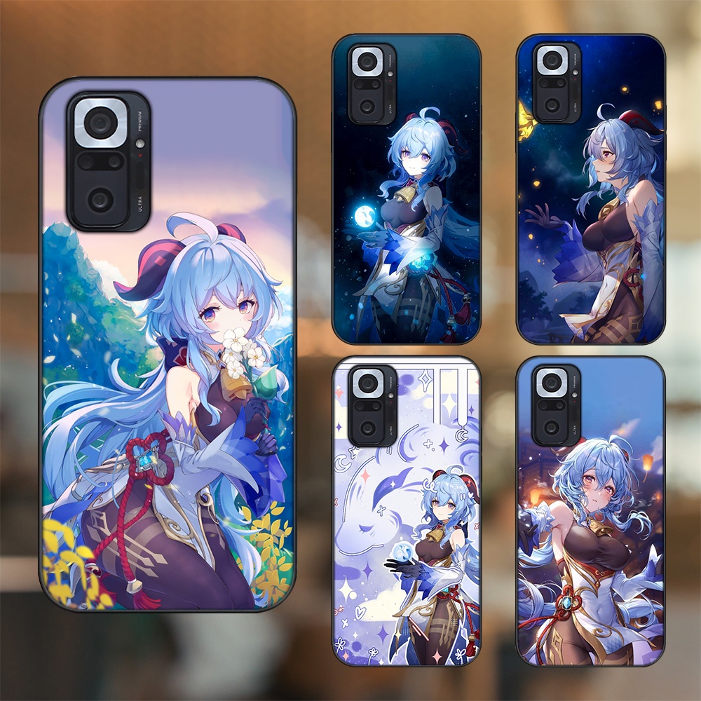 Ốp lưng Xiaomi Redmi Note 10 Pro viền đen in hình Ganyu Genshin Impact