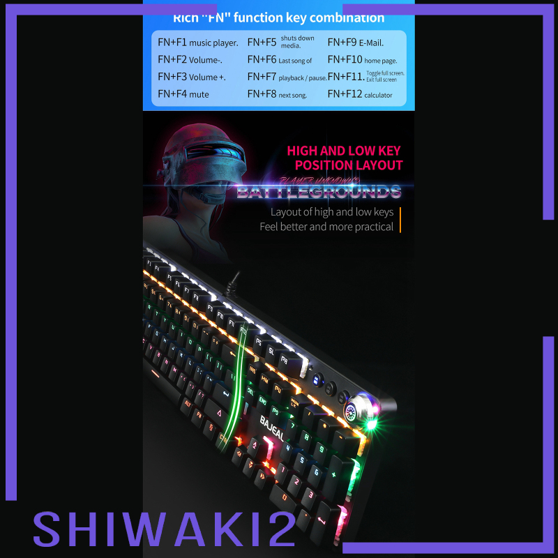 Bàn Phím Chơi Game Shiwaki2 Chống Thấm Nước Cao Cấp | BigBuy360 - bigbuy360.vn