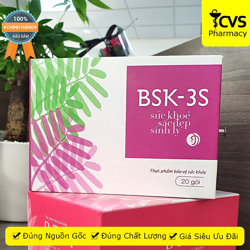 BSK-3S Viên uông Hỗ trợ sắc đẹp, tăng cường sức đề kháng, cải thiện sinh lý - cvspharmacy