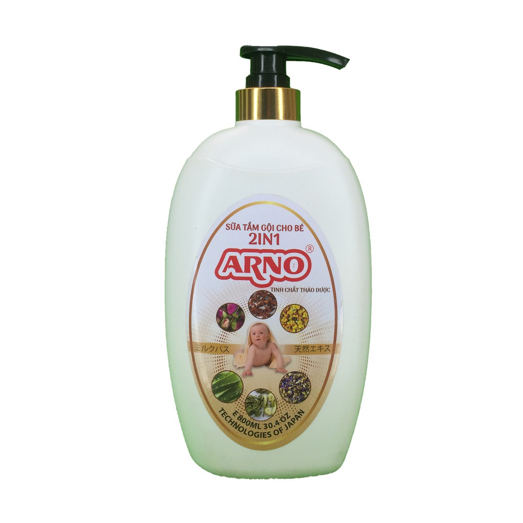 Sữa Tắm Gội Cho Bé ARNO 800ml