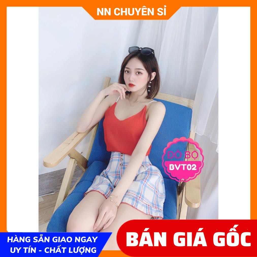 SET BỘ ÁO TRẮNG KÈM QUẦN CARO - BỘ ĐÙI XINH XẮN ⚡100% ẢNH THẬT ⚡