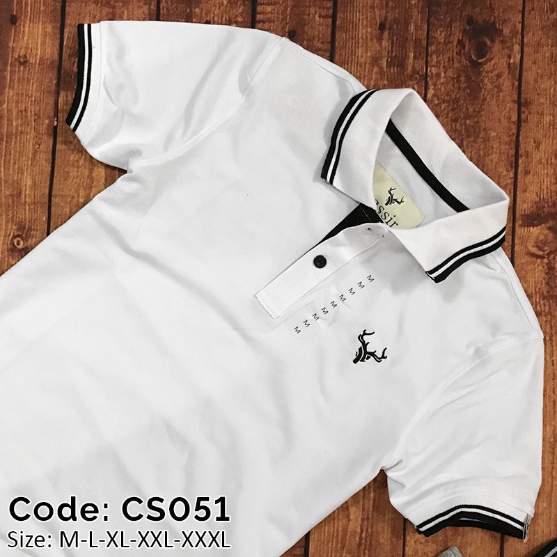 Áo thun nam cổ bẻ Yessir viền tay gồm 9 màu (size M-> XXXL) 051 | BigBuy360 - bigbuy360.vn