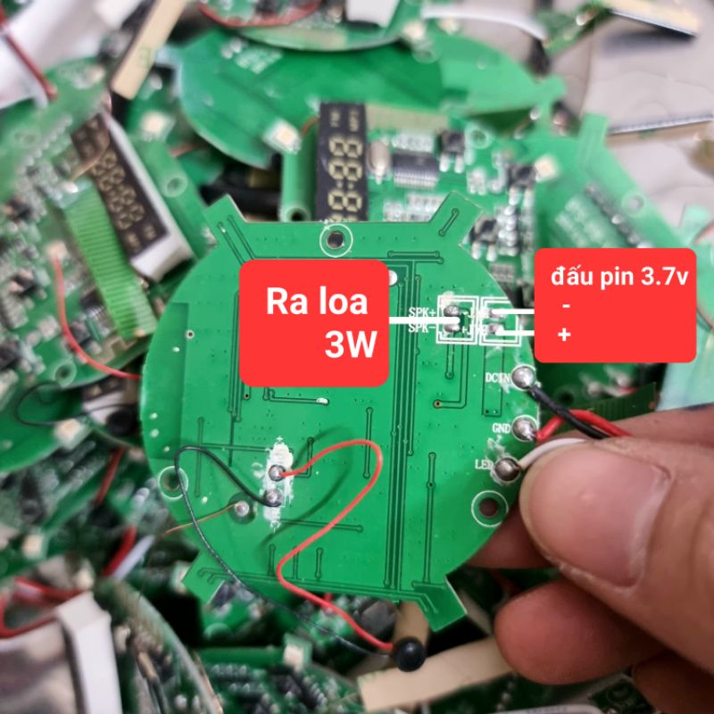 mạch loa bluetooth +radio(1 loa 3w ) hàng tháo máy