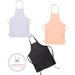 Tạp Dề Yếm Trơn phục vụ nhà hàng