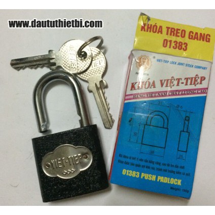 Khóa treo Gang bấm Việt Tiệp 01383 1466/52-1 01621