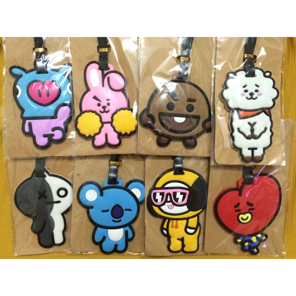 THẺ HÀNH LÝ BT21/ BT21 LUGGAGE TAG [còn Shooky/Mang]