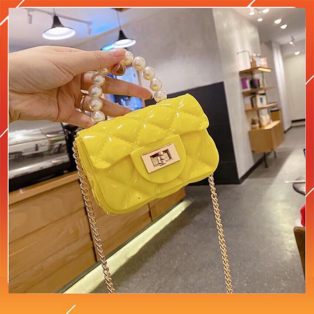 🔥 [HOTTREND] Túi xách nhựa quai ngọc mini dễ thương 🔥 Túi xách mini cho bé siêu cute đi chơi, diện tết 2021 🔥 | BigBuy360 - bigbuy360.vn