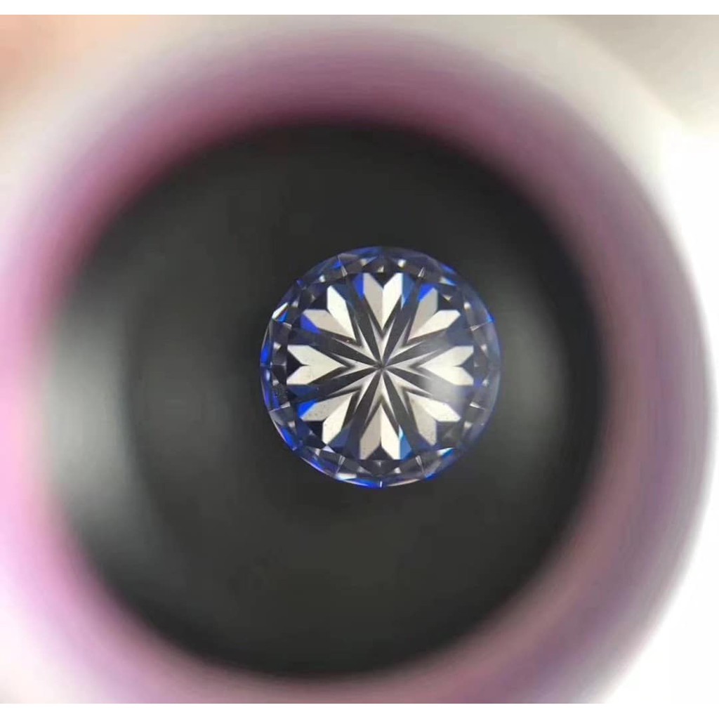 Kim cương nhân tạo Moissanite giác cắt tròn. Trang sức bạc cao cấp, nhẫn, bông tai, khuyên tai