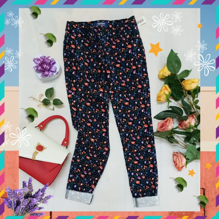 [Chính Hãng Old Navy] Quần Dài Bé Gái Size Đại 30kg-45kg Co Giãn Mềm Mại