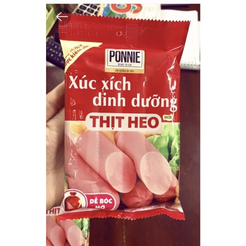 Xúc Xích Dinh Dưỡng Thịt Heo Ponnie gói 100g | BigBuy360 - bigbuy360.vn