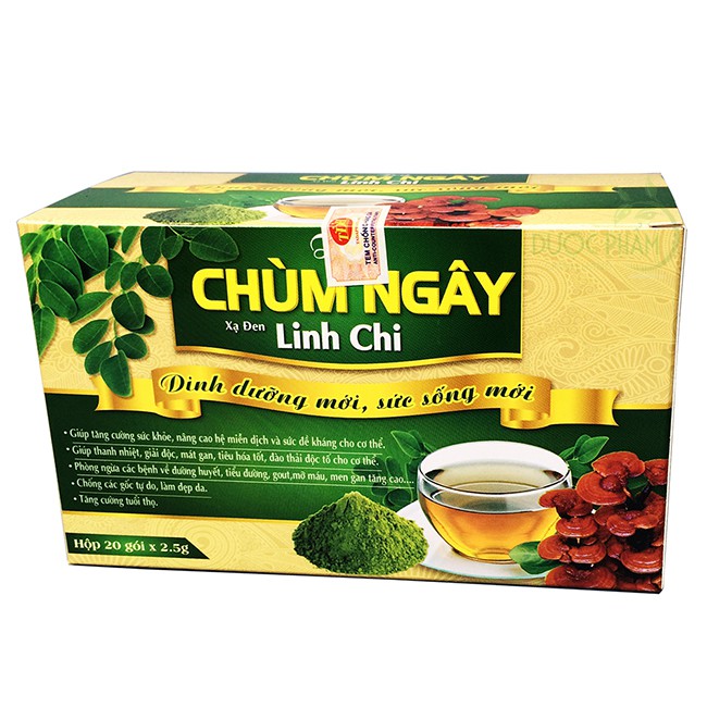 Trà chùm ngây linh chi xạ đen ( hộp 20 gói)