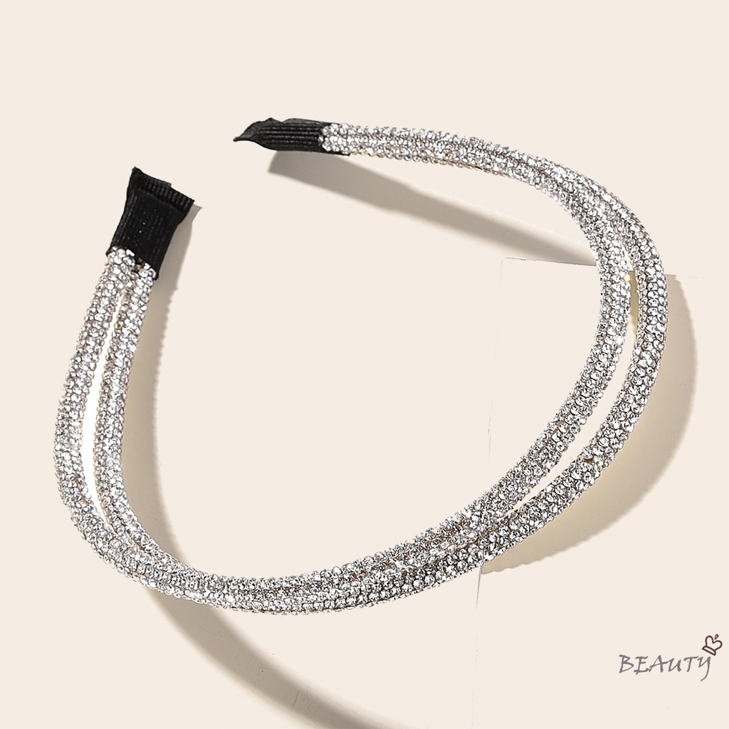 Băng Đô Cài Tóc Đính Đá Ngọc Trai Thời Trang Đơn Giản Cho Nữ