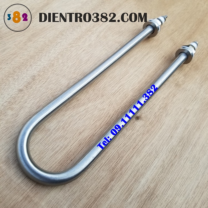 Thanh nhiệt chữ U đun nước, công suất 3kw cho nồi phở chất liệu inox 304