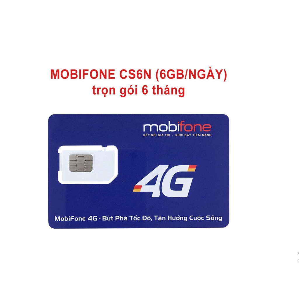 Sim 4G Mobifone Trọn Gói 1 Năm Tốc Độ Cao Không Giới Hạn Dung Lượng CS6N MDT250A VPB51 DTHN 12FD50