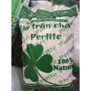 Đá trân châu - Đá perlite hạt màu trắng xốp nhẹ túi 10lít