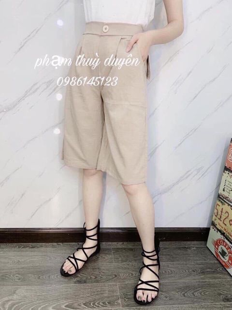 Quần ngố ống rộng ♥️ FREE SHIP ♥️ quần ngố đũi xước Hàn