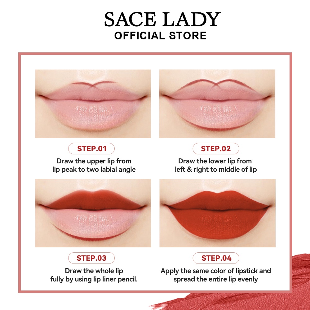 Son lì SACE LADY 2 trong 1 chống nước lâu trôi lên màu cực chuẩn 1.9g