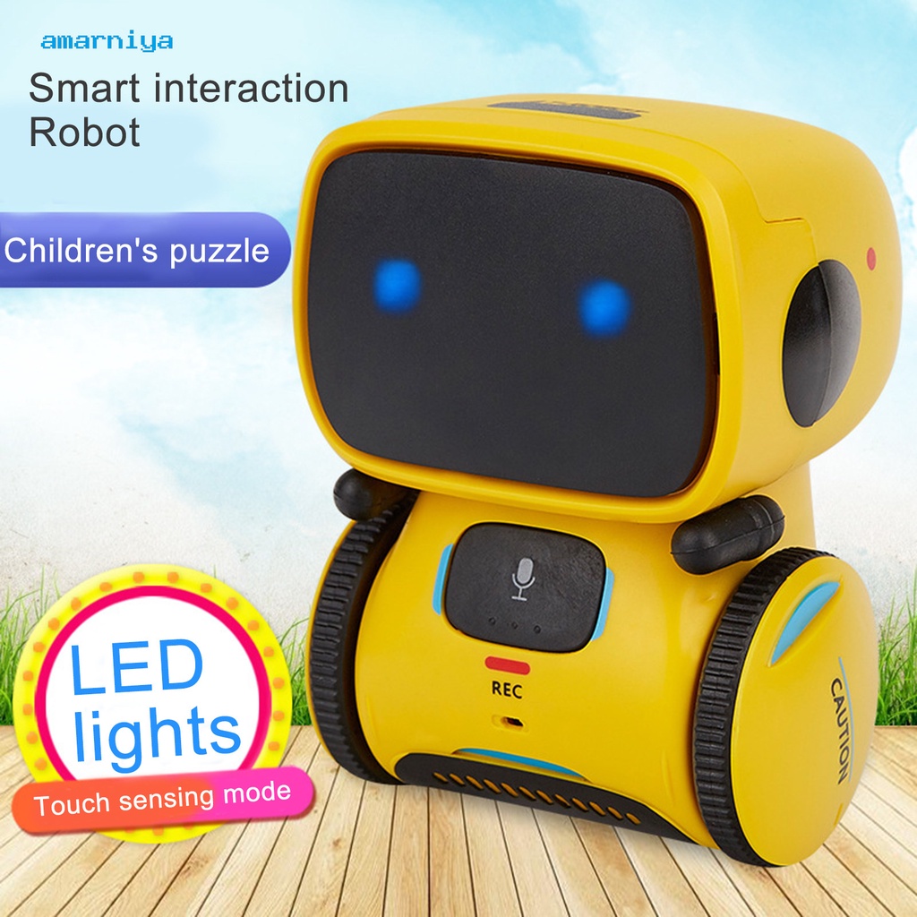 Robot đồ chơi thông minh có đèn LED điều khiển bằng giọng nói thân thiện với môi trường cho trẻ em