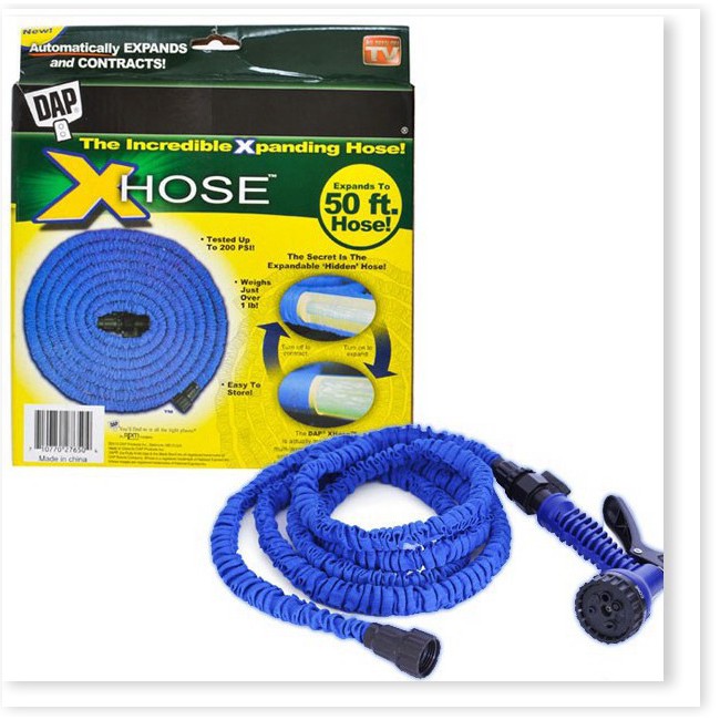 Vòi Xịt Nước Thông Minh Giãn Nở 5m Thành 15m