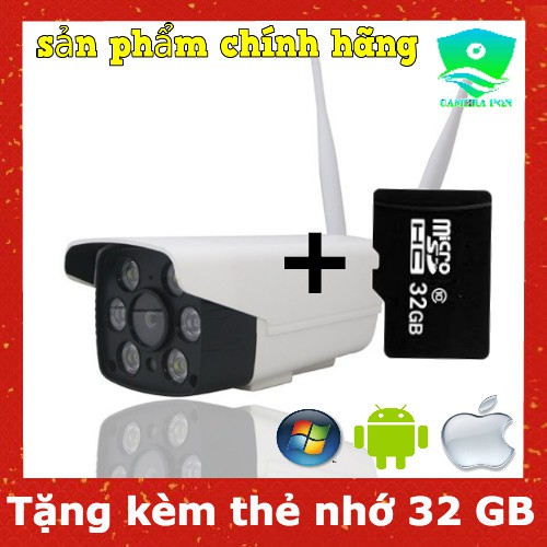 [Mã 229ELSALE hoàn 7% đơn 300K] Camera yoosee ngoài trời 2.0 Full HD 1080P combo thẻ 32gb