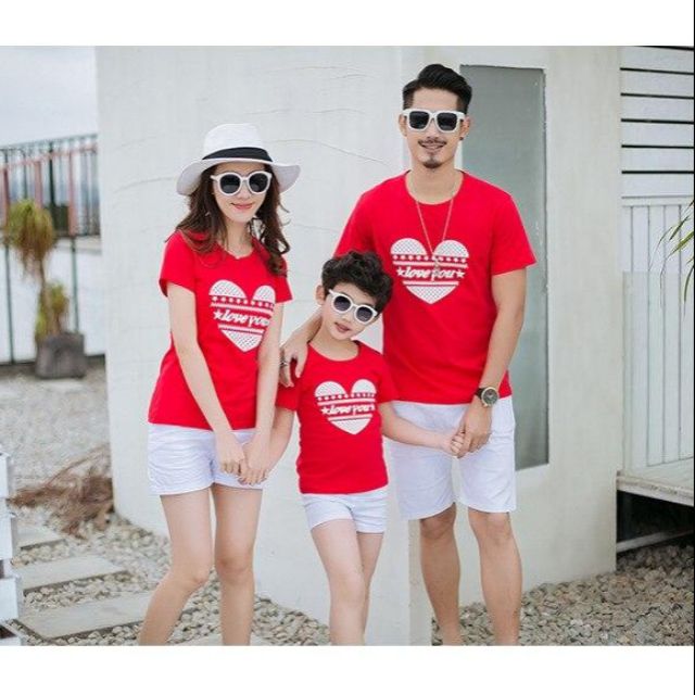 Áo gia đình, áo đôi siêu dễ thương, chất cotton 4 chiều mát mịn, có thể chọn màu tùy ý